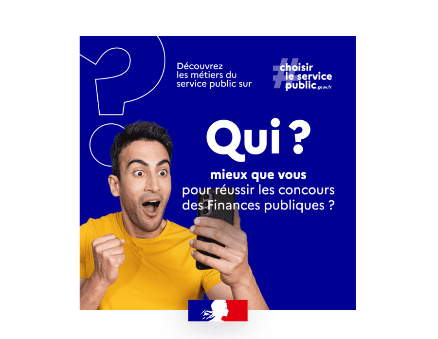 Qui ? Mieux que vous pour réussir les concours des Finances publiques ? Découvrez les métiers du service public sur #ChoisirleServicePublic.gouv.fr